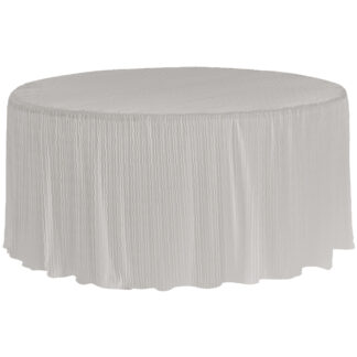 60 Inch Round SilverTable Cloth Made for round Folding Tables